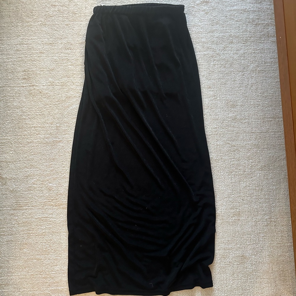 Black maxi skirt